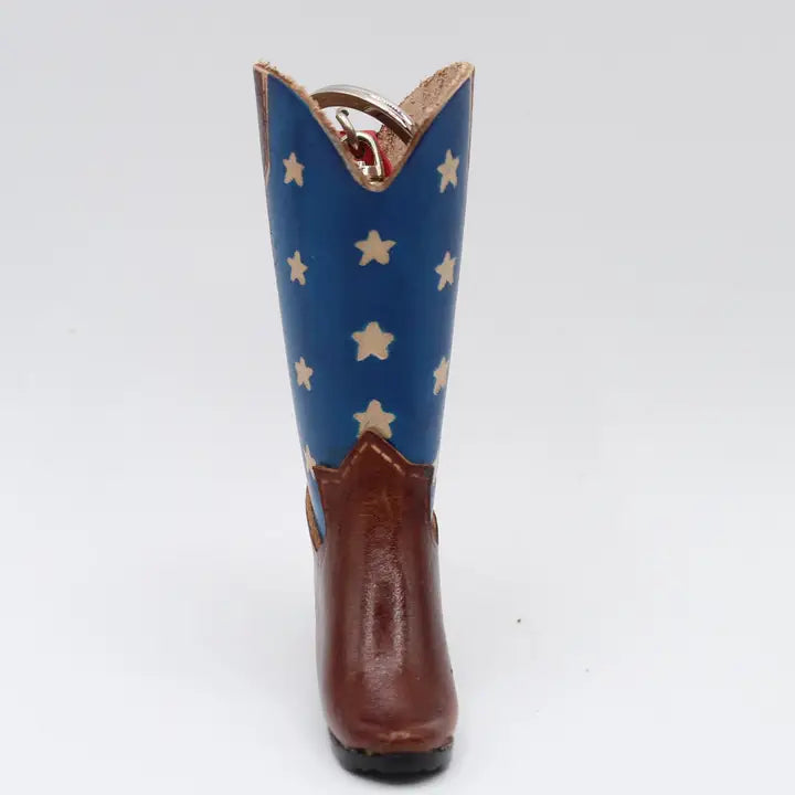 Leather Americana Boot Key Chain