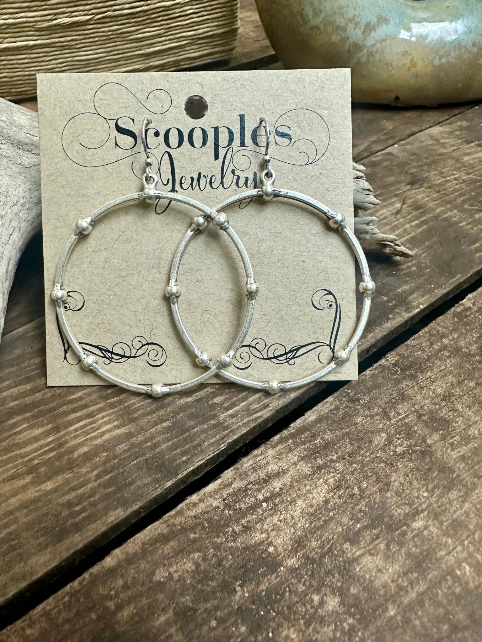 Silver Hoopla Earring - Vintage Vault Boutique