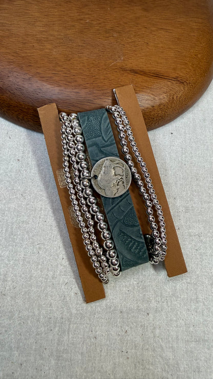 Hide and Silver Stretch Stack