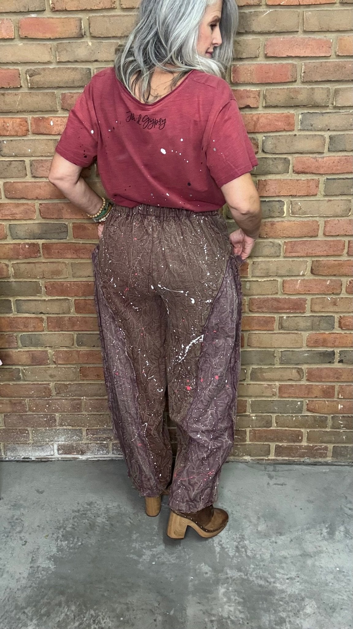 Taking Sides Pants - Sunset - Vintage Vault Boutique