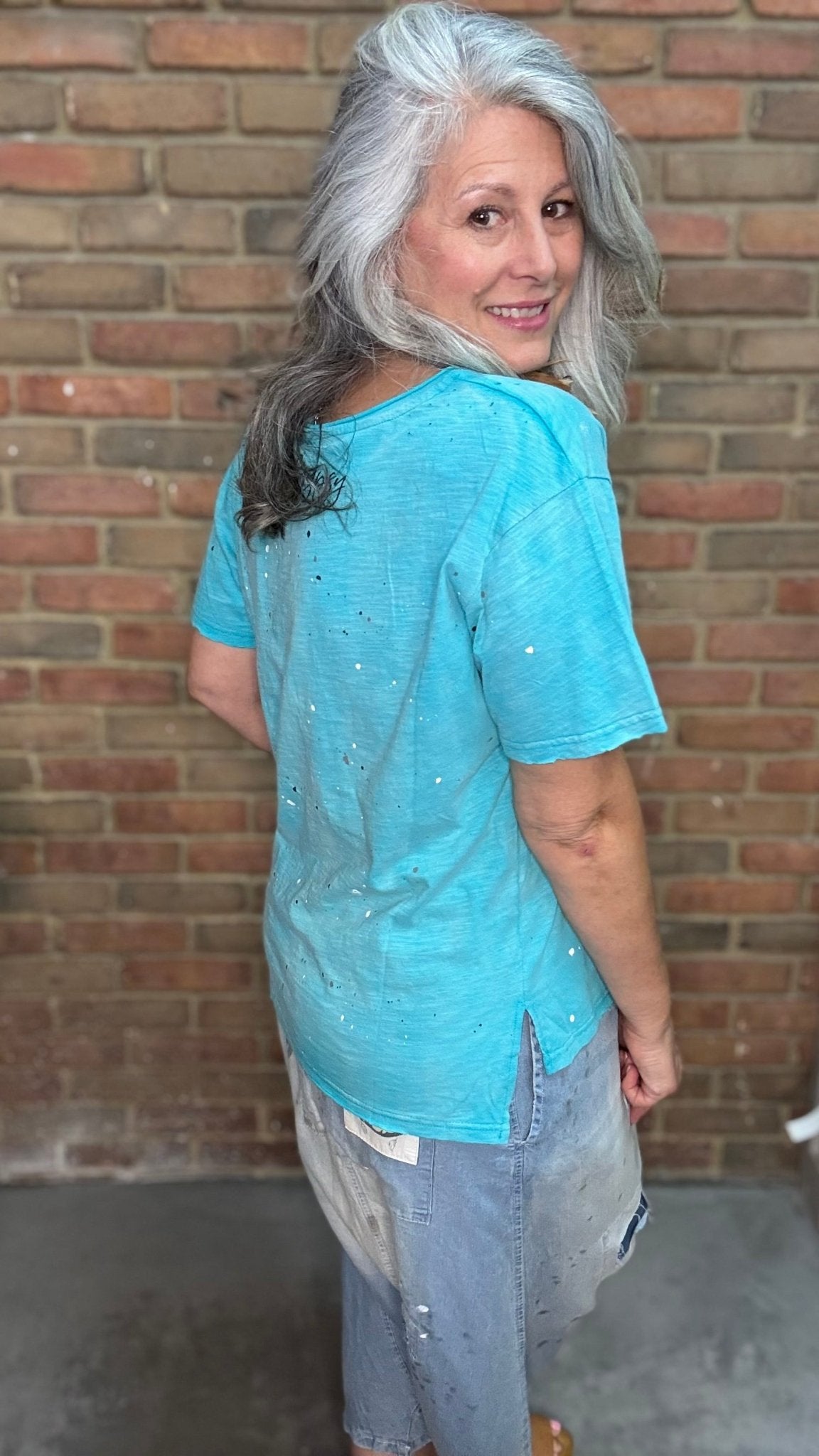 Vintage Hippie Tee-Island Berry - Vintage Vault Boutique