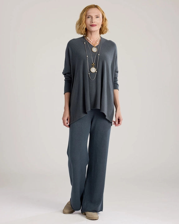 Claudia V-Neck Tunic Sweater
