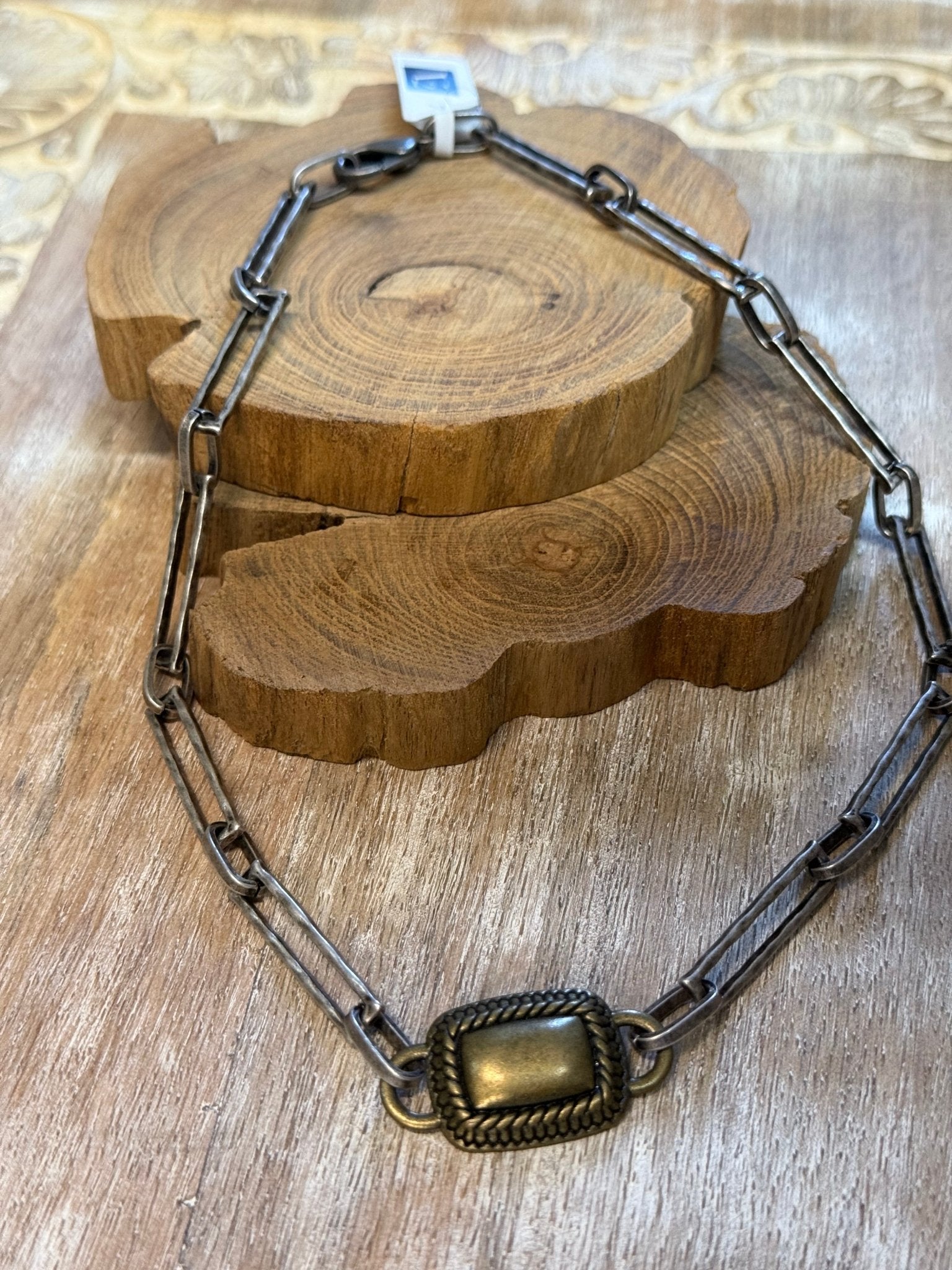 Vintage Belt Piece Chocker Necklace - Vintage Vault Boutique