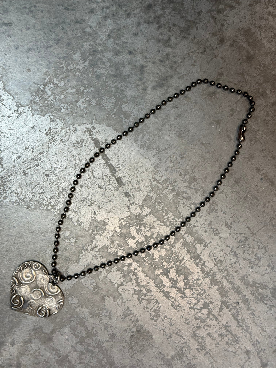 Embossed Heart Necklace