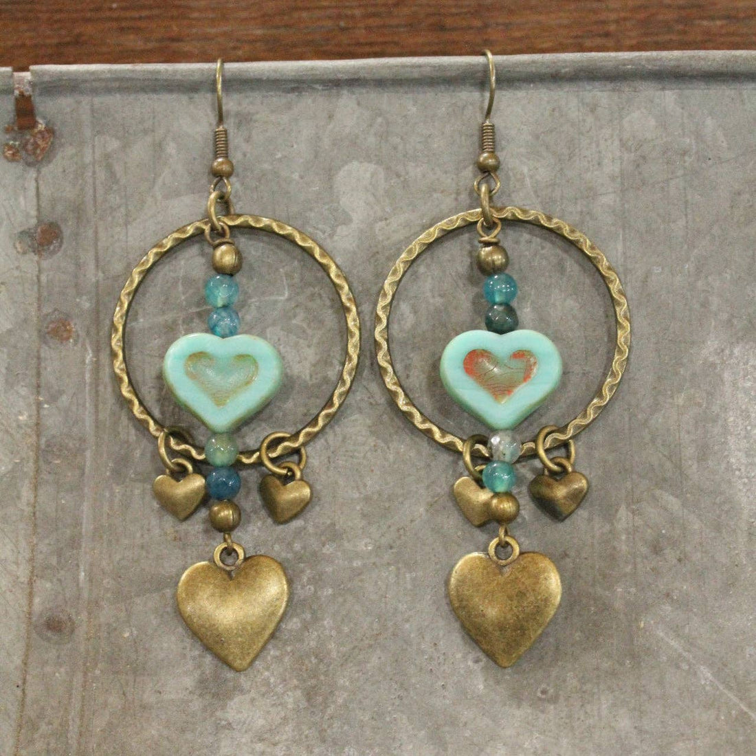 Layers Of Hearts Earrings Valentine