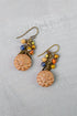 Azulejo Lapis, Czech Glass Cluster Earrings - Vintage Vault Boutique