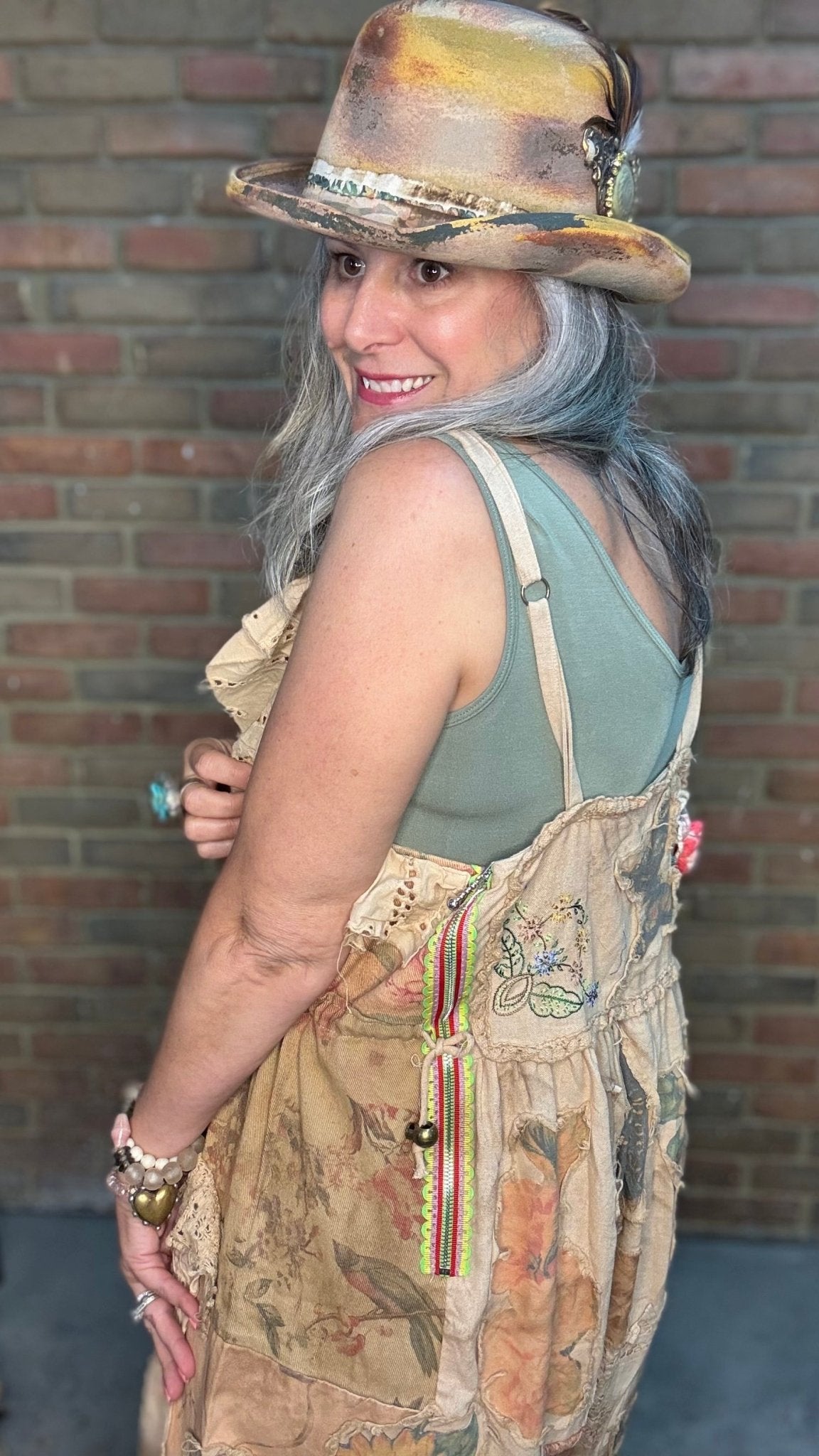 Floral Meadows Overalls - Vintage Vault Boutique