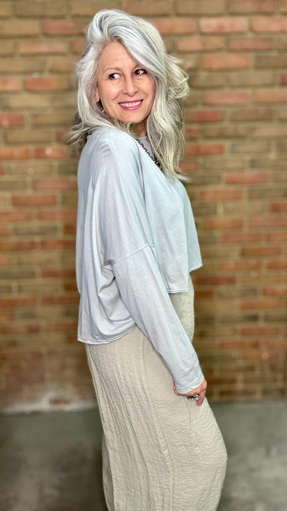 Moon Drape Neck Top