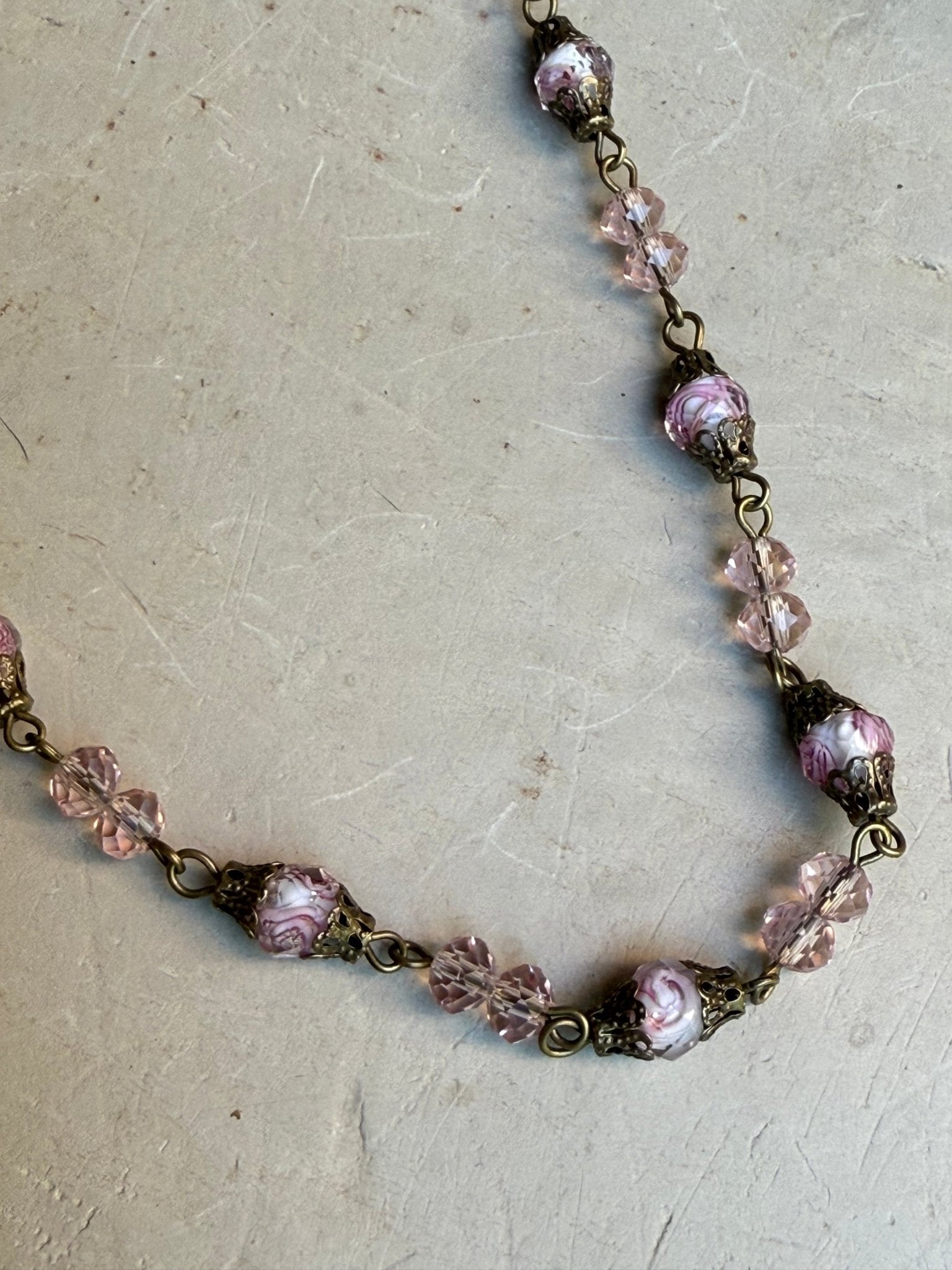 EKD Czech Crystal Necklace - Vintage Vault Boutique