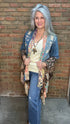 Western Embroidered Long Shrug - Vintage Vault Boutique
