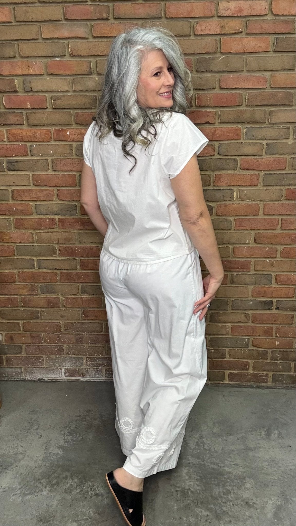 Pippin Pant in White - Vintage Vault Boutique