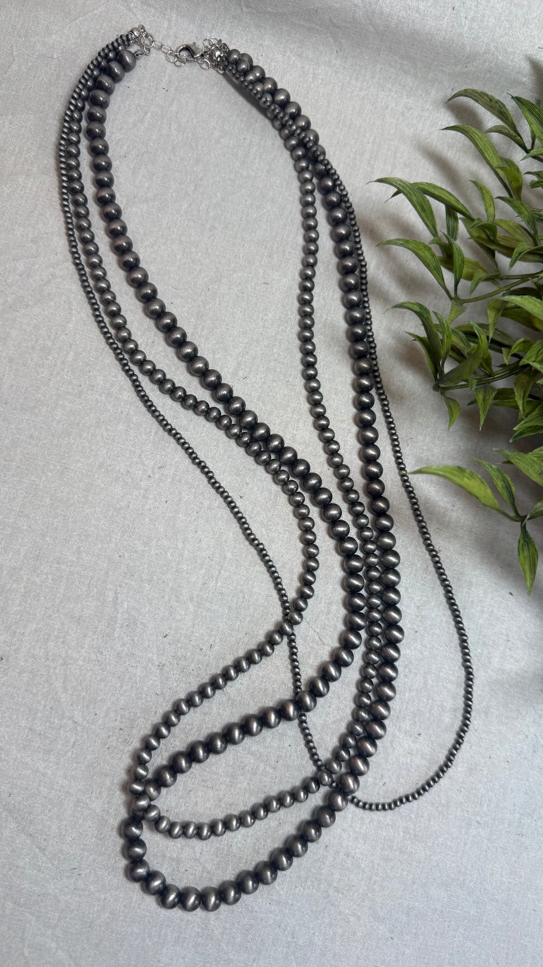 Three Strand Desert Pearl Necklace