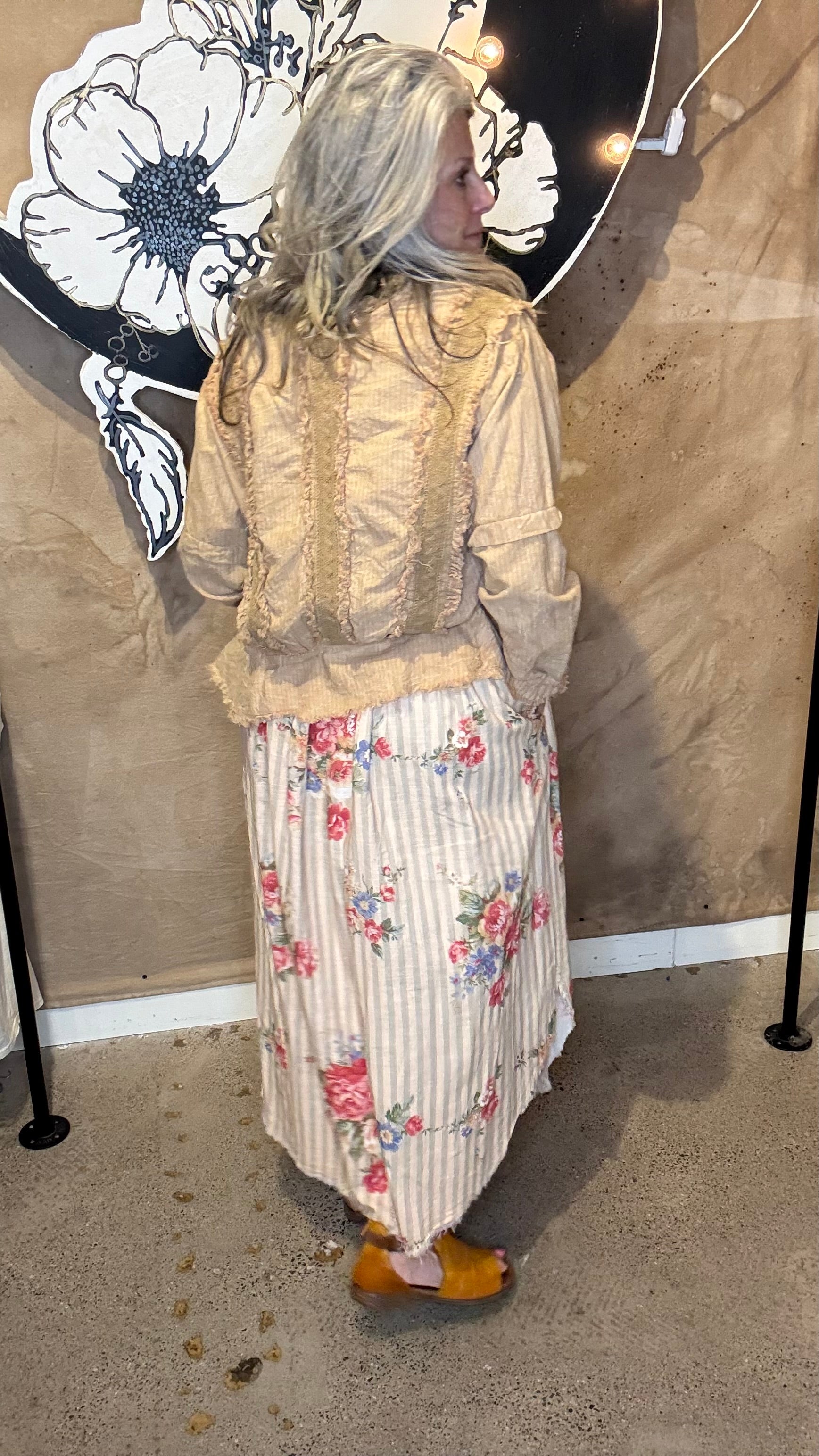 Floral Meadow Skirt (Reversible)