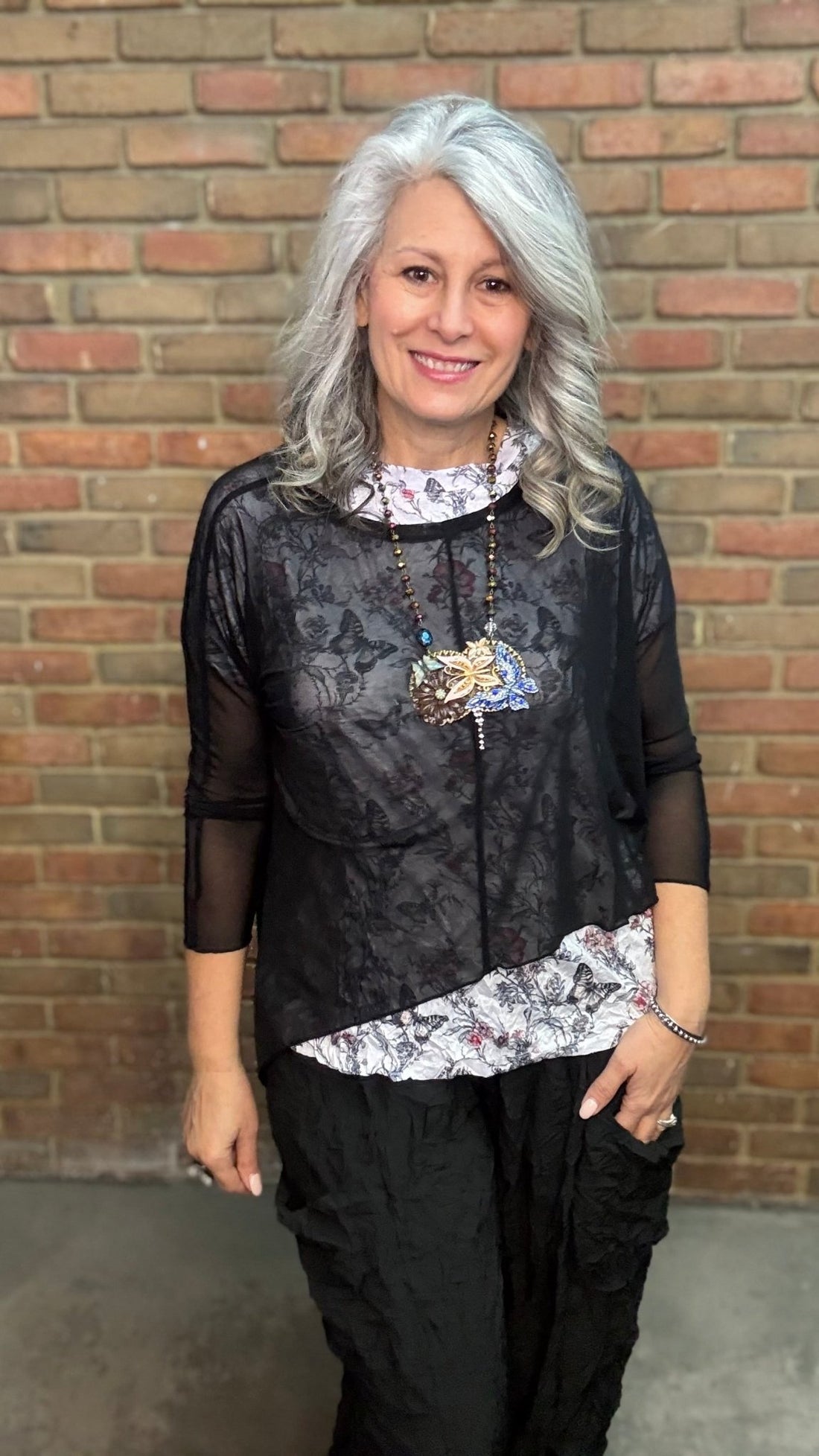 Butterfly Dolman Sleeve Top - Vintage Vault Boutique