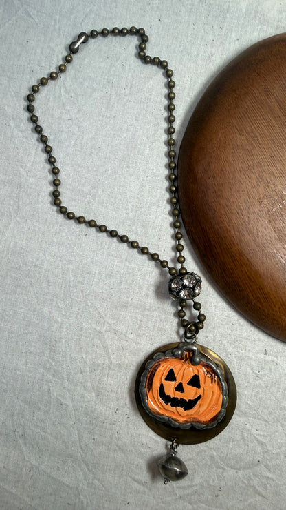Ceramic Jack-O Necklace