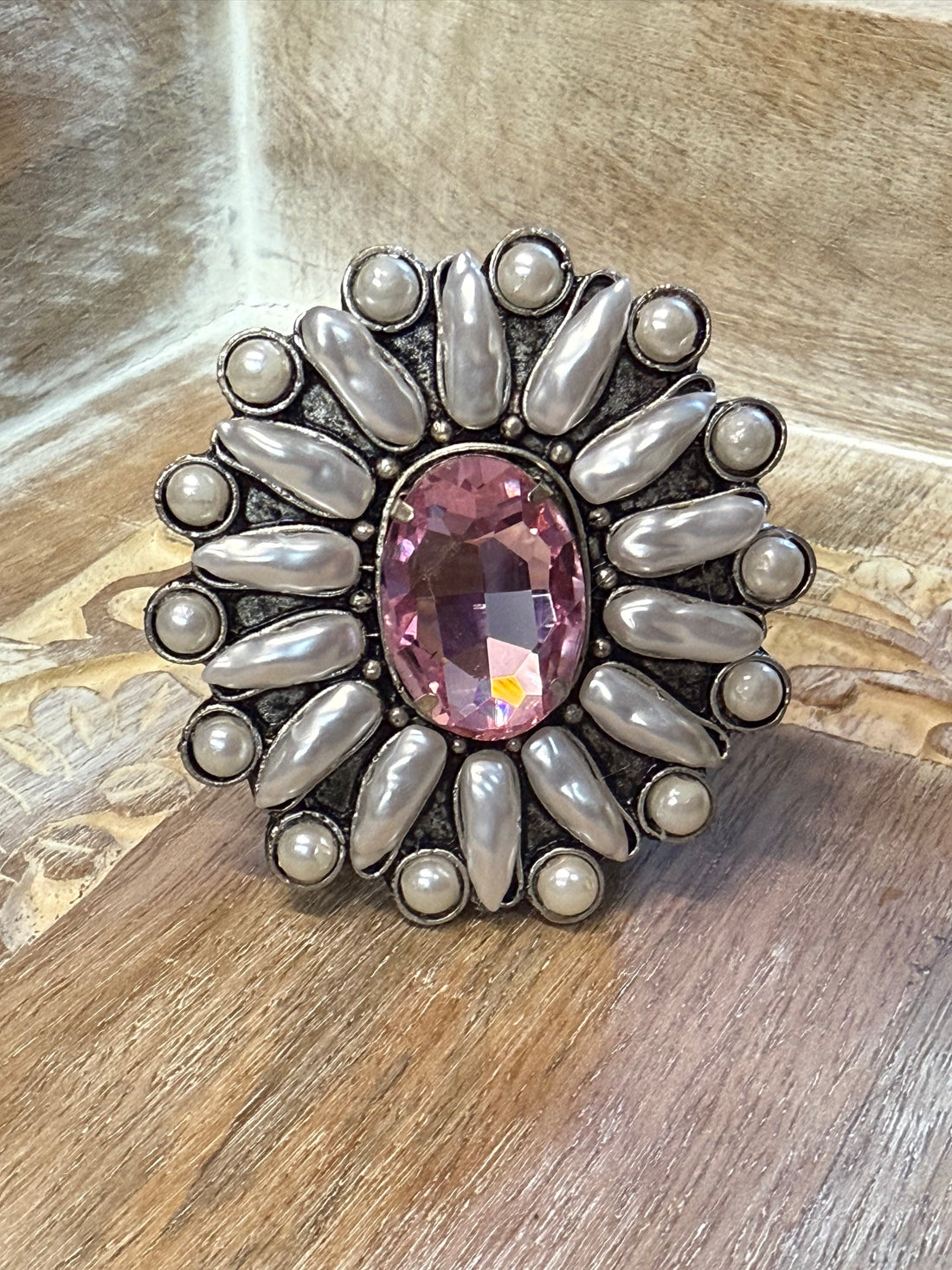 Pearl and Crystal Clip Slider