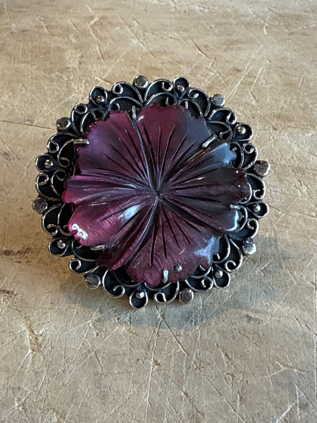 Purple Flower Ring