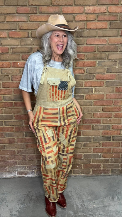 Americana Overalls - Vintage Vault Boutique