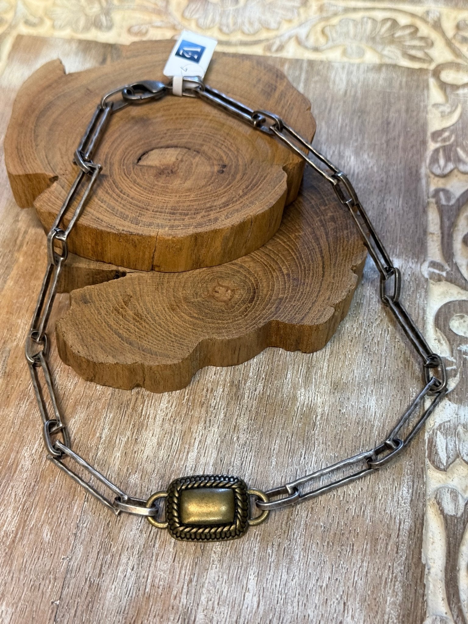 Vintage Belt Piece Chocker Necklace - Vintage Vault Boutique