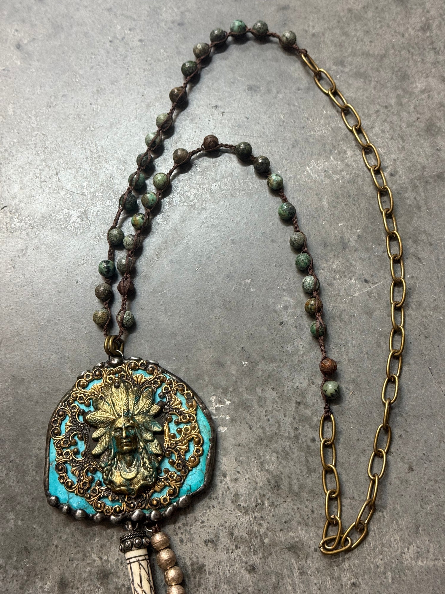 Native American Tassel Necklace