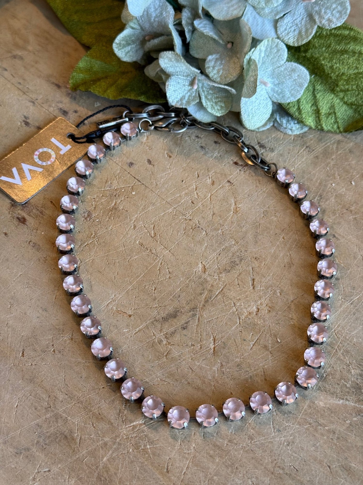 Oakland Necklace Vintage Rose/Antique Silver - Vintage Vault Boutique