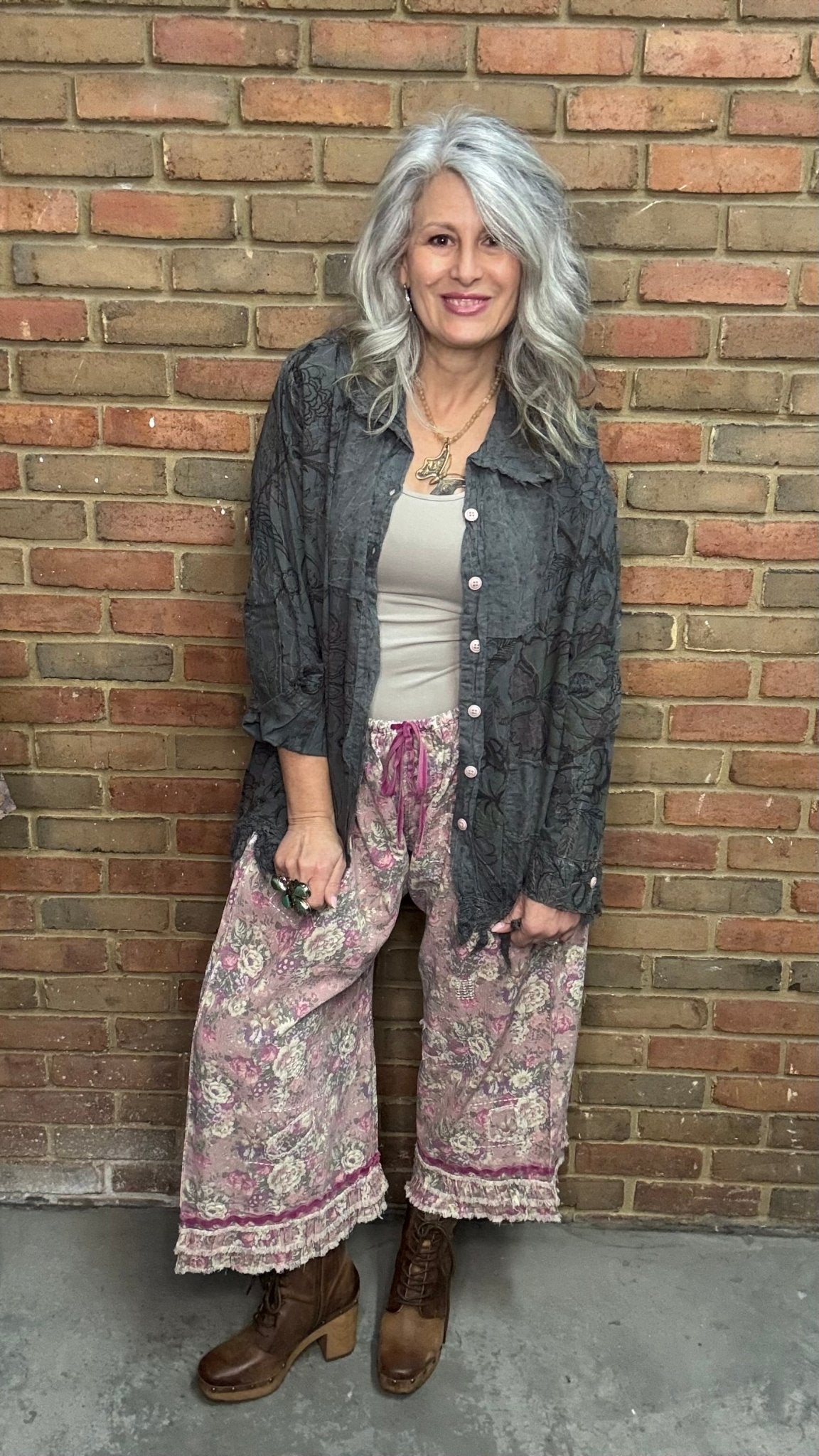 Drifting Petals Top - Vintage Vault Boutique