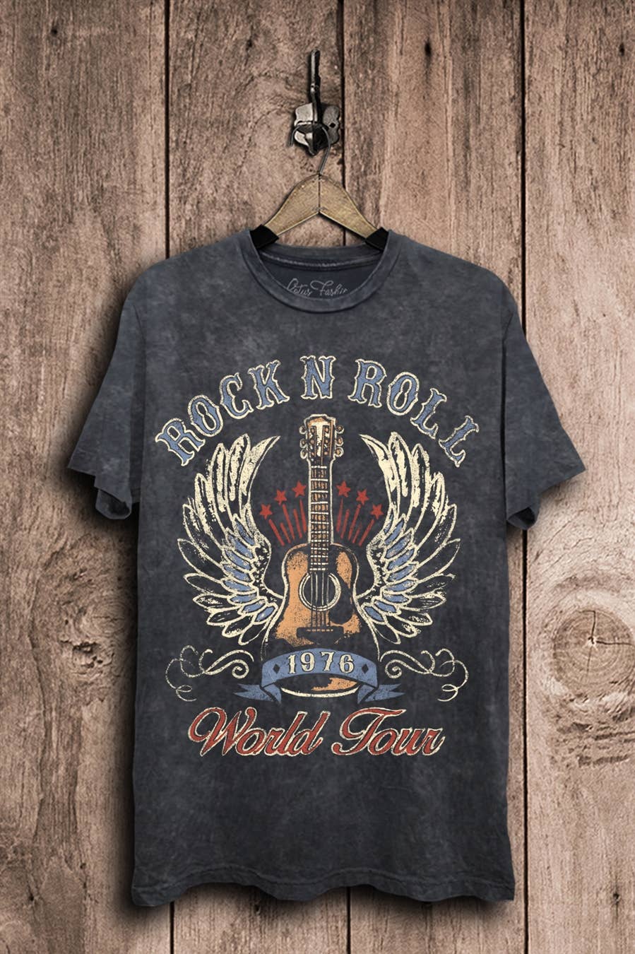 Vintage Washed Rock and Roll T-Shirt - Vintage Vault Boutique