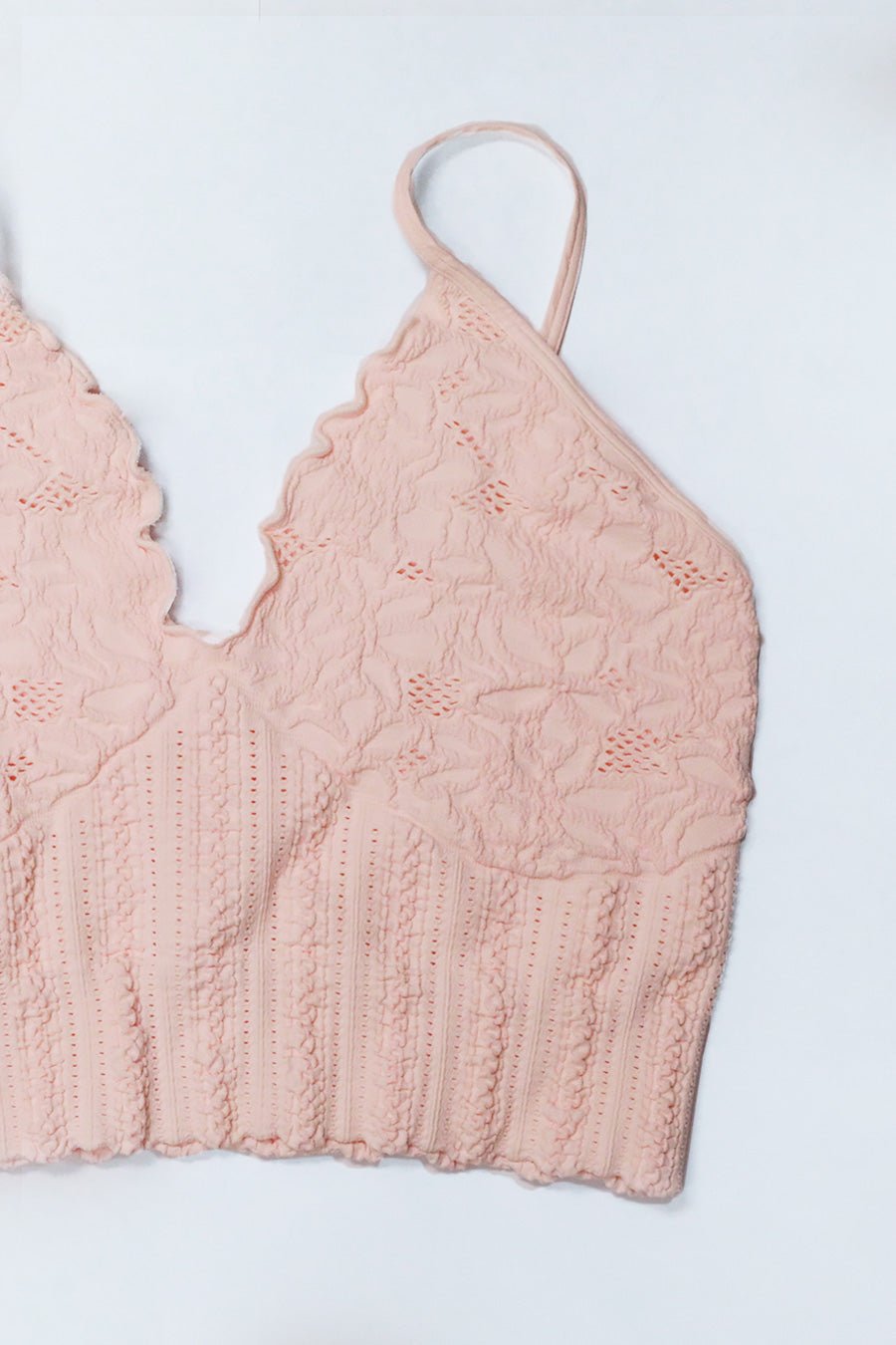 Lace Textured Bralette - Vintage Vault Boutique