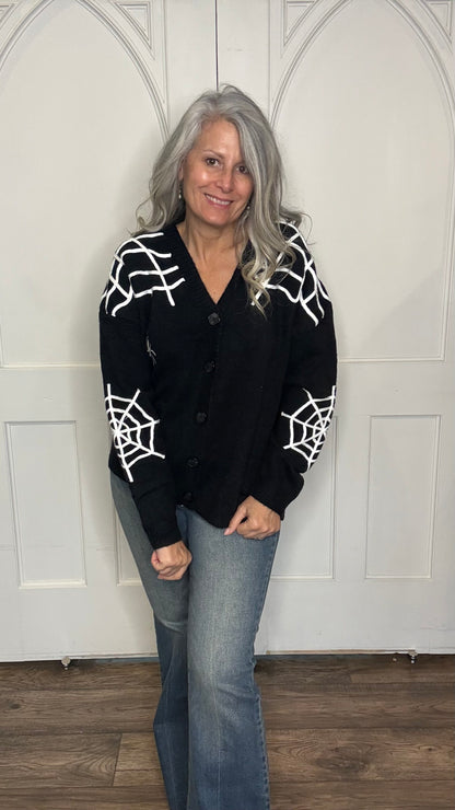 Spider Web Cardigan