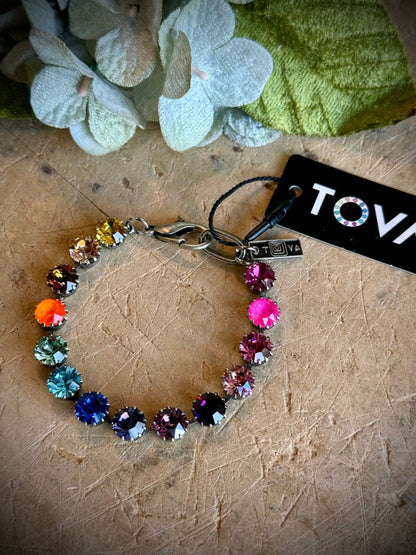 Chrisley Bracelet Watermelon Ombre/Antique Silver - Vintage Vault Boutique