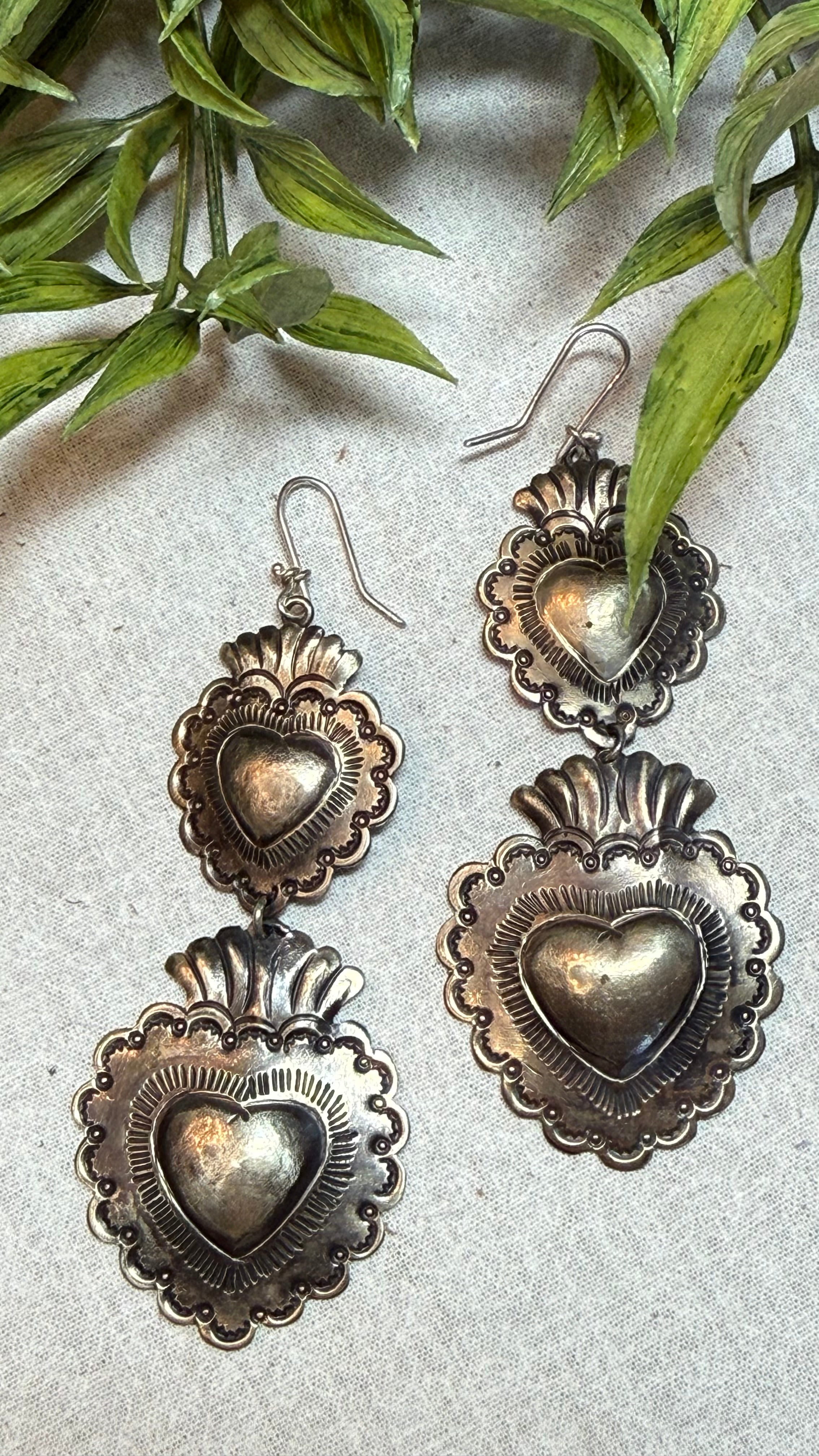 Double Heart Earrings