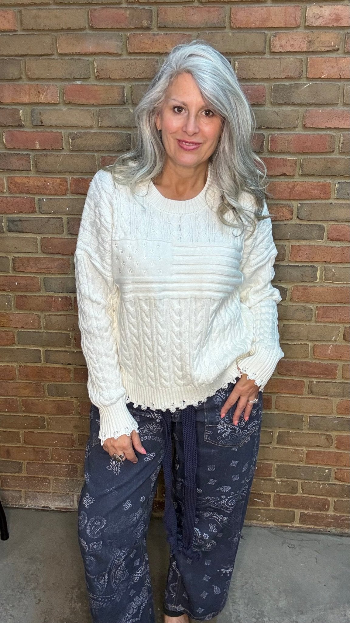 RANIA Cable Knit Sweater - Vintage Vault Boutique
