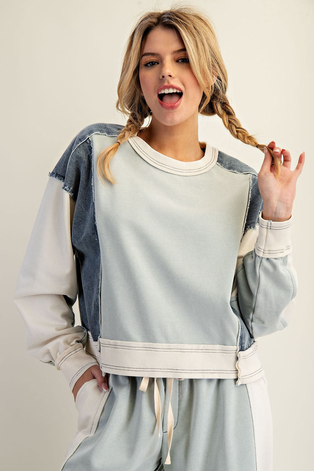 Color Block Pullover