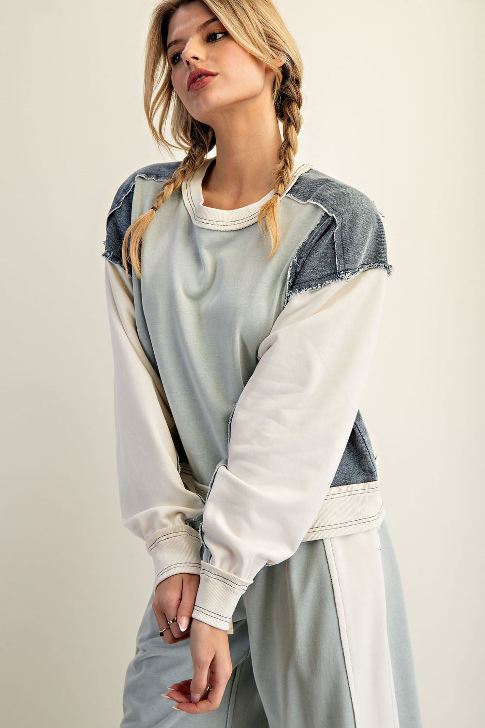 Color Block Pullover