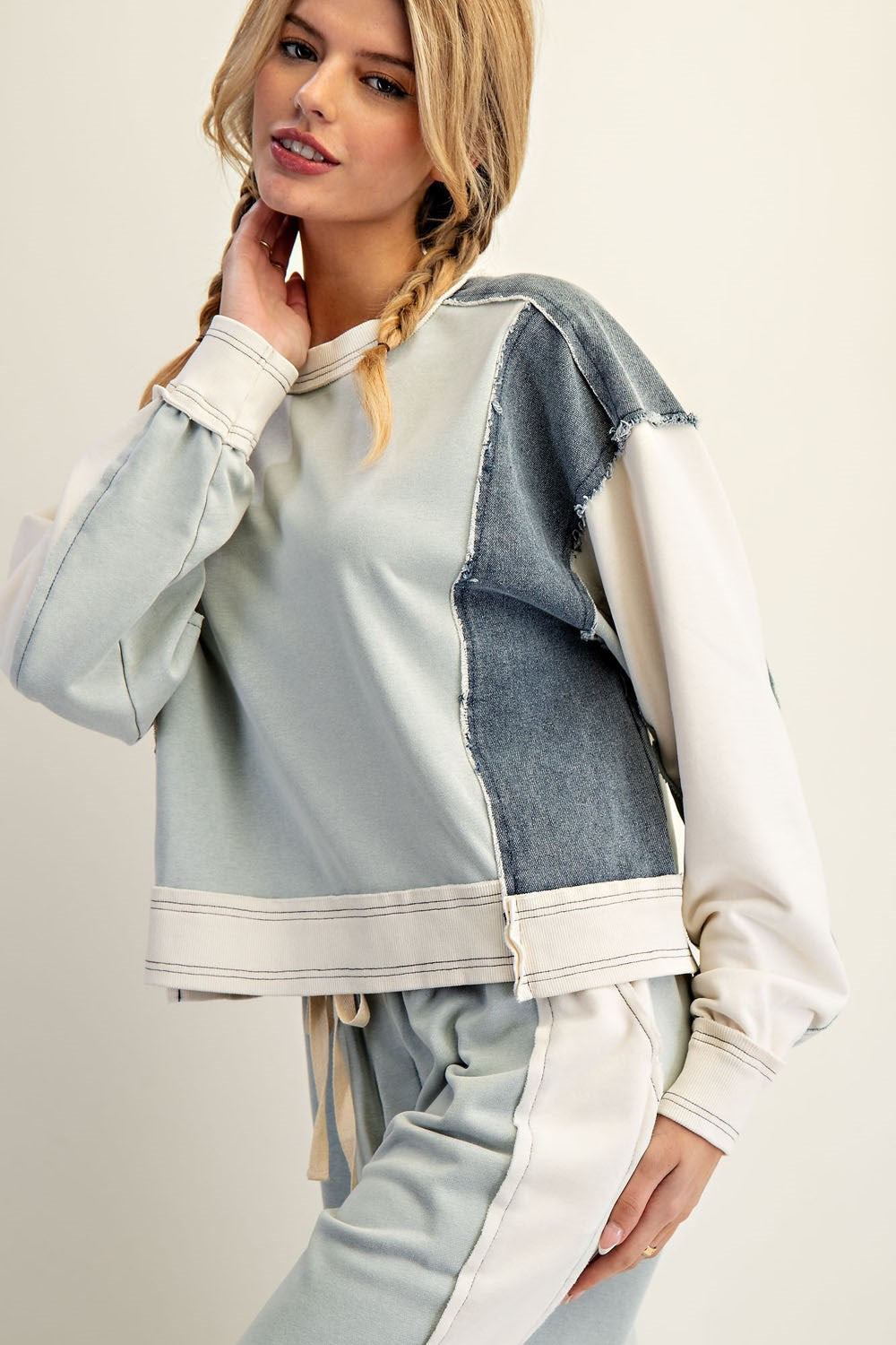 Color Block Pullover