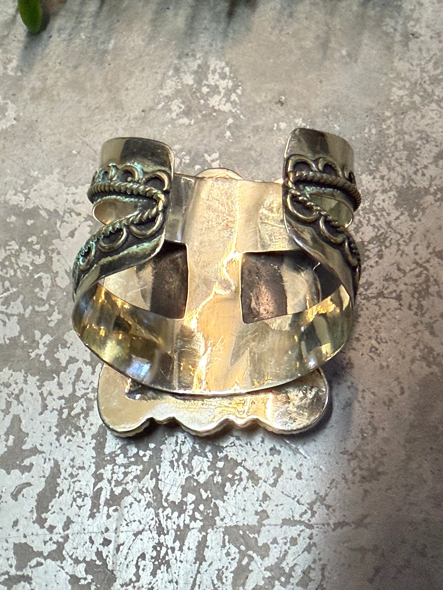 Multi Stone Matrix Cuff Bracelet