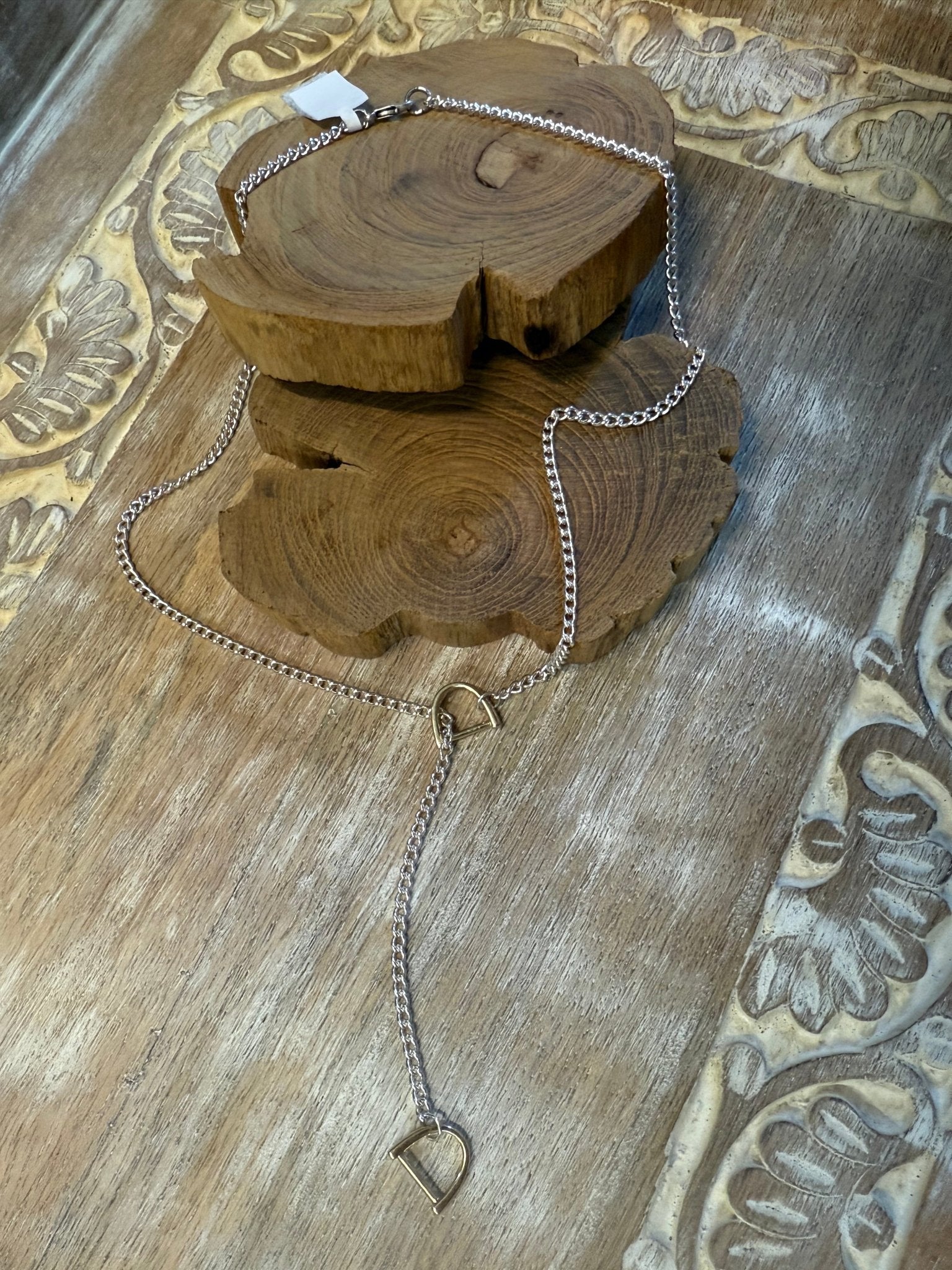 Petite Double Stirrup Lariat Necklace - Vintage Vault Boutique