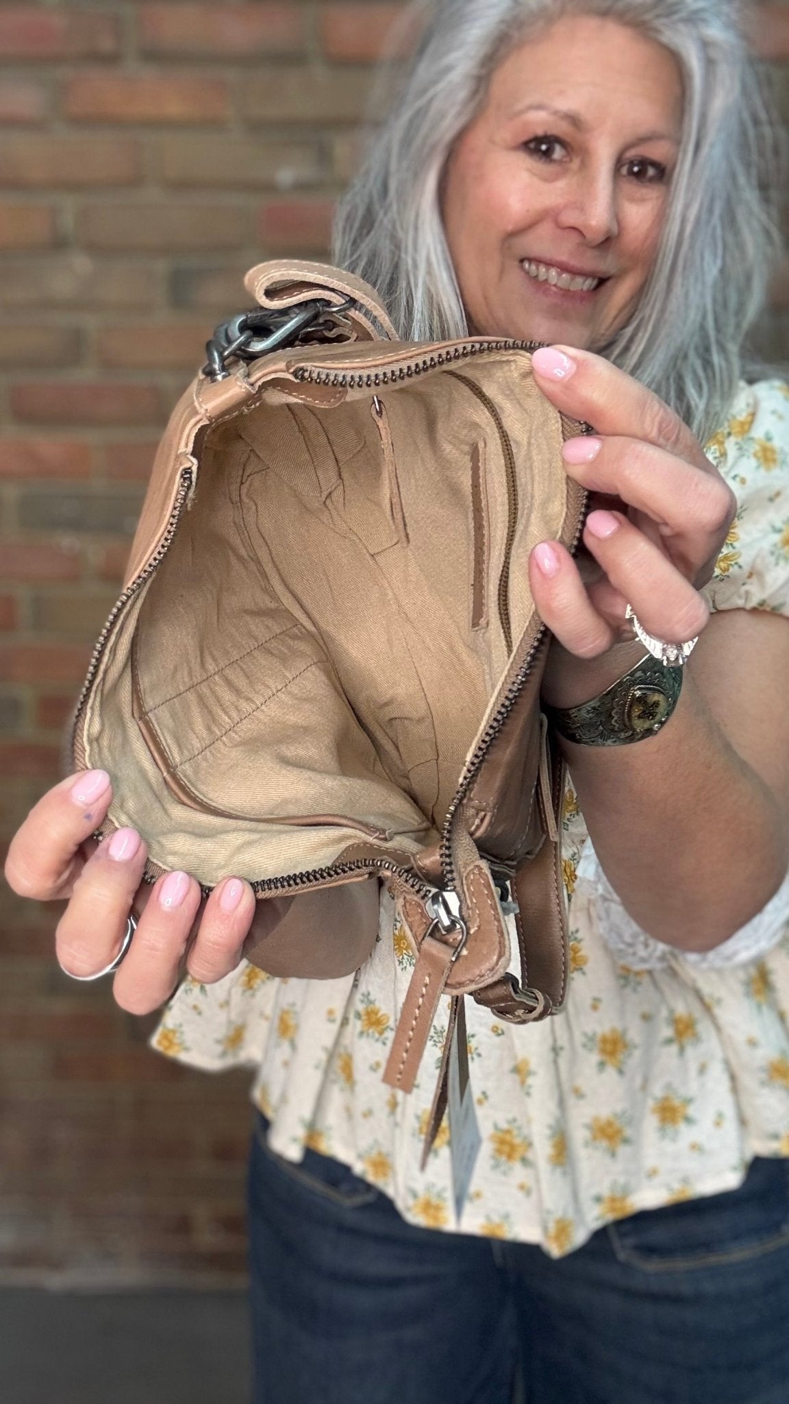 Leather Crossbody Luna Purse - Vintage Vault Boutique