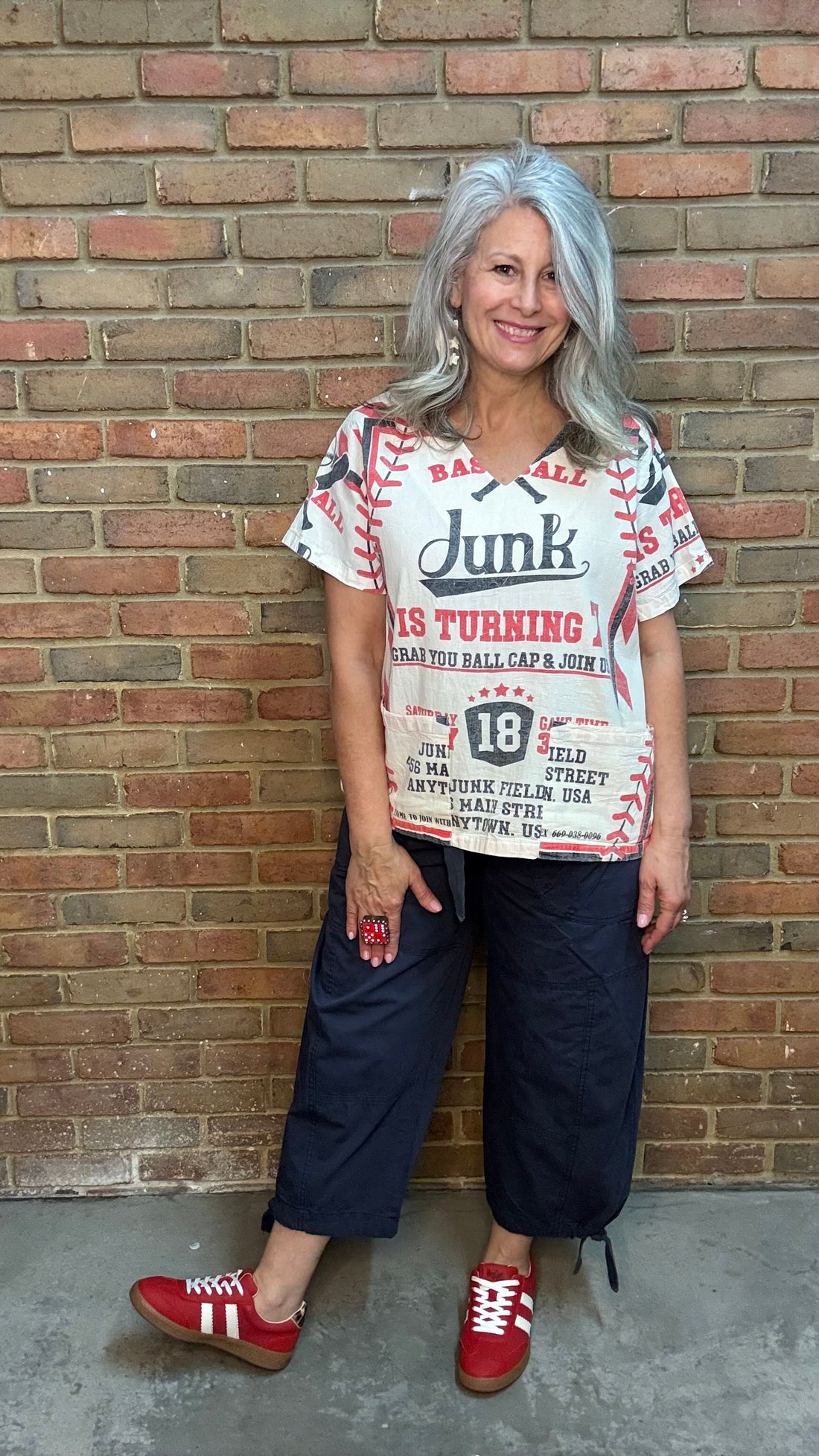 Junk Field Baseball Two Pocket Top