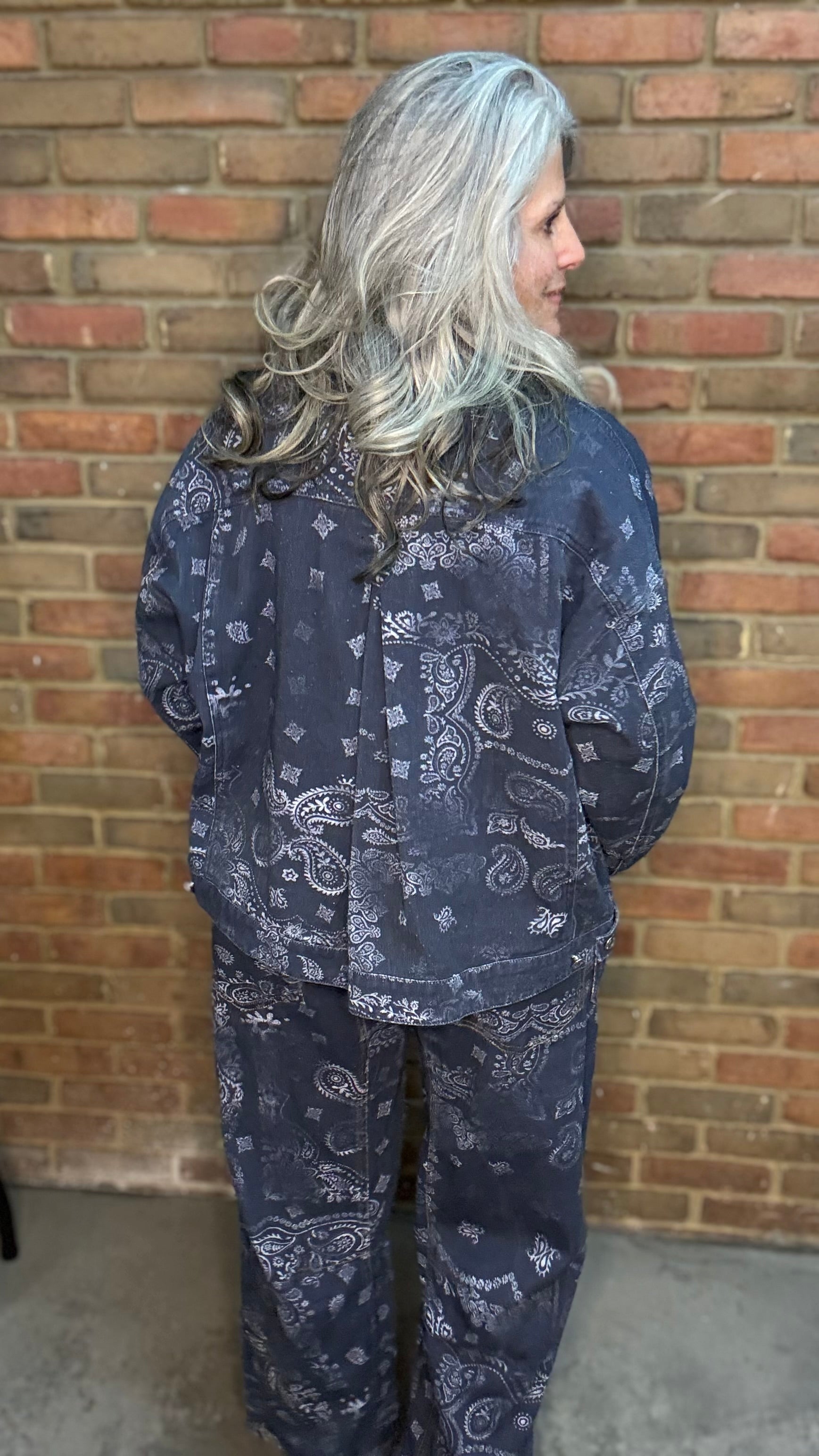 Mineral Washed Bandana Jacket