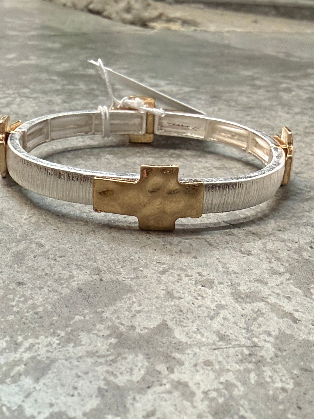 Hope Gold and Silver Stretch Bracelet