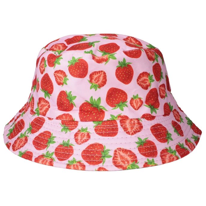 Sweet Strawberry Bucket Hat - Vintage Vault Boutique