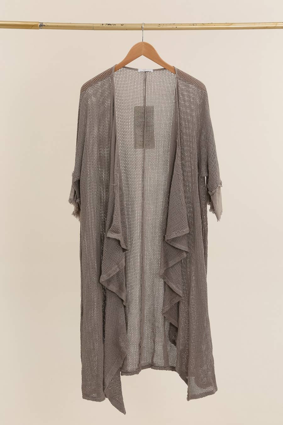 Loose Weave Cotton Vest Mole
