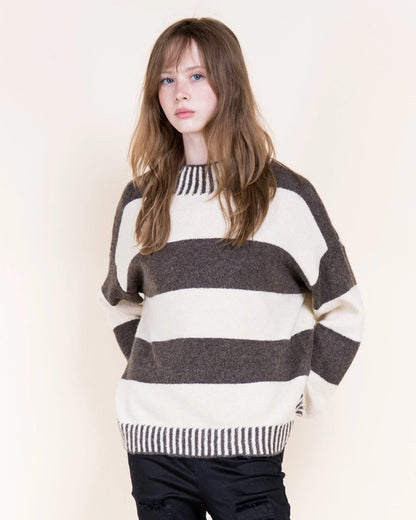 Wide Breton Stripes Weekend Sweater