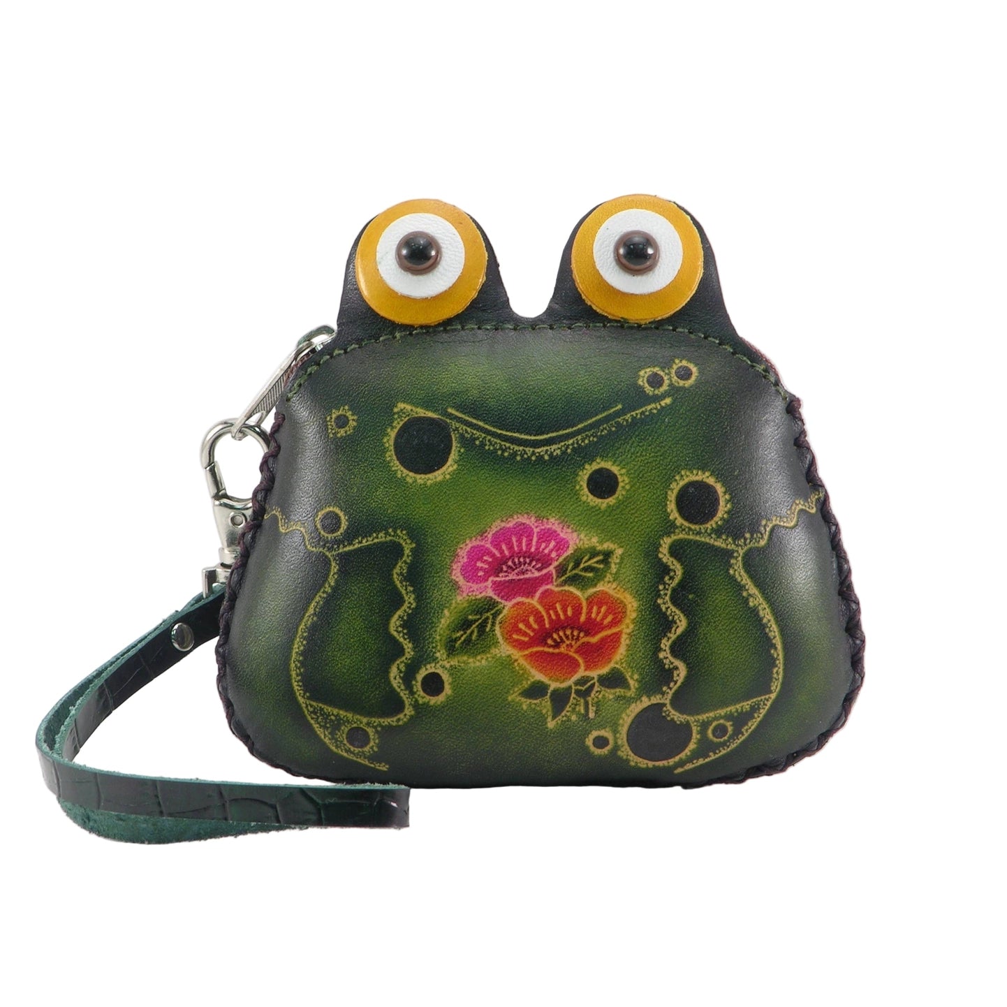 Leather Frog Wristlet - Vintage Vault Boutique