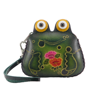 Leather Frog Wristlet - Vintage Vault Boutique