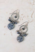 Czech Glass Moon Cluster Earrings E131 - Vintage Vault Boutique