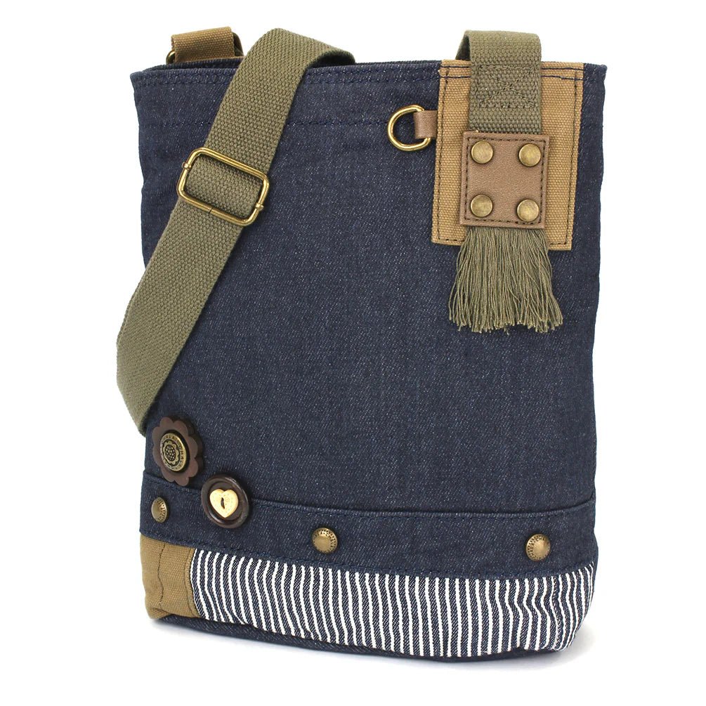 Patch Crossbody - Denim - Vintage Vault Boutique