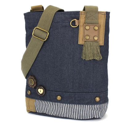 Patch Crossbody - Denim - Vintage Vault Boutique