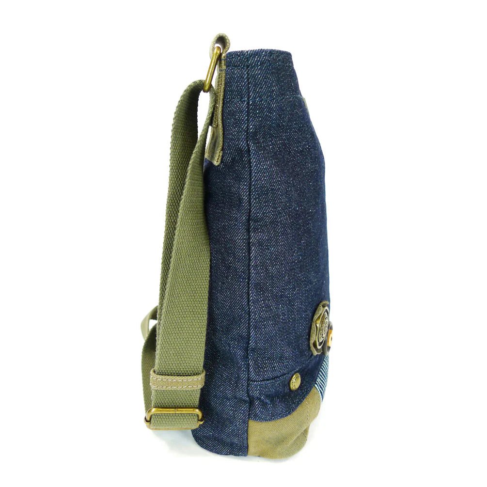 Patch Crossbody - Denim - Vintage Vault Boutique
